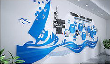 泸溪县海浪主题文化墙如何设计?