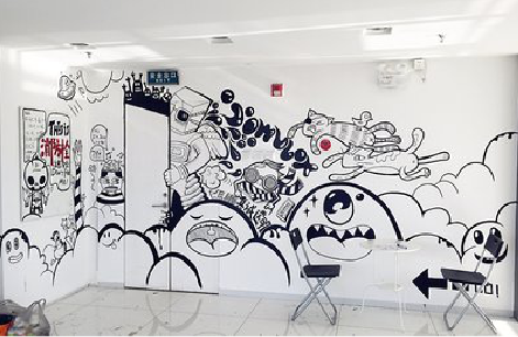 泸溪县手绘墙并非传统涂鸦。